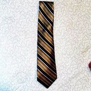 Tall Mens Silk Tie Diagonal Stripes